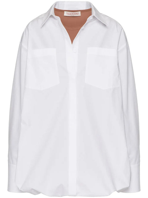 Valentino Garavani Layered Cotton-Poplin Shirt