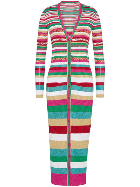 Valentino Garavani Stripes Lurex Cardigan