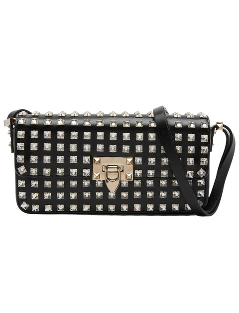Valentino Garavani Rockstud E/W Leather Shoulder Bag