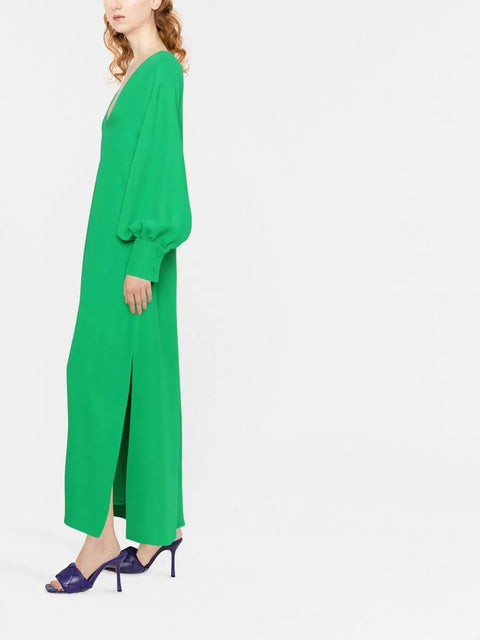 Valentino Garavani V-Neck Long-Length Dress