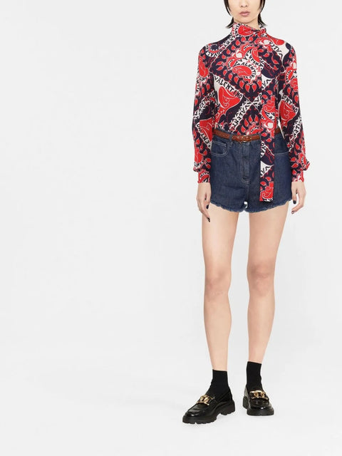 Valentino Garavani All-Over Graphic-Print Blouse