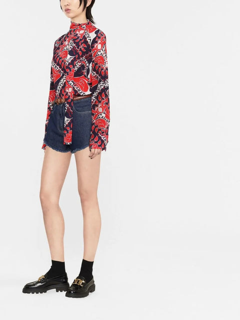 Valentino Garavani All-Over Graphic-Print Blouse