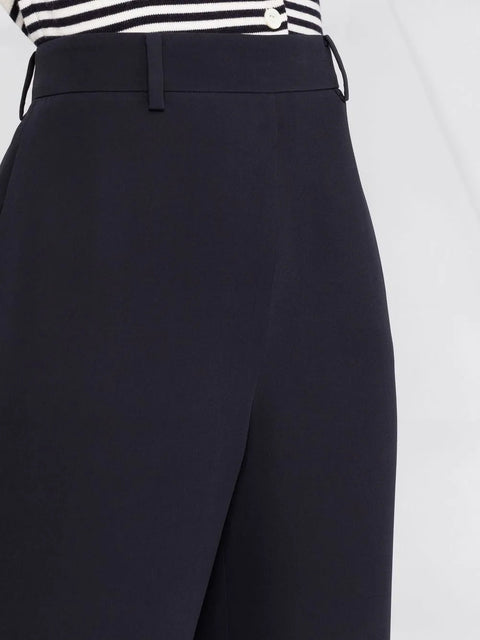 Valentino High-Waisted Wide-Leg Trousers 1B3RB4X51MM598