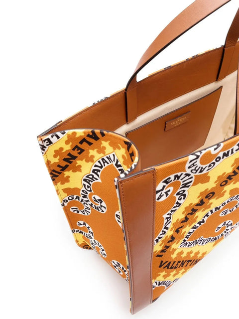 Valentino Garavani Vlogo Bandana-Print Tote Bag