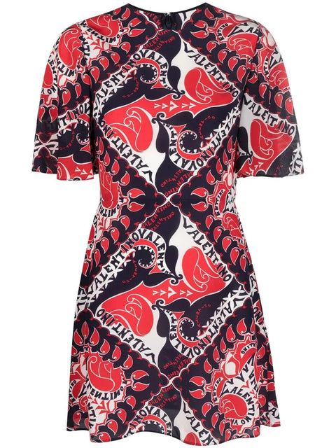 Valentino Garavani Archive Manifesto A-Line Dress
