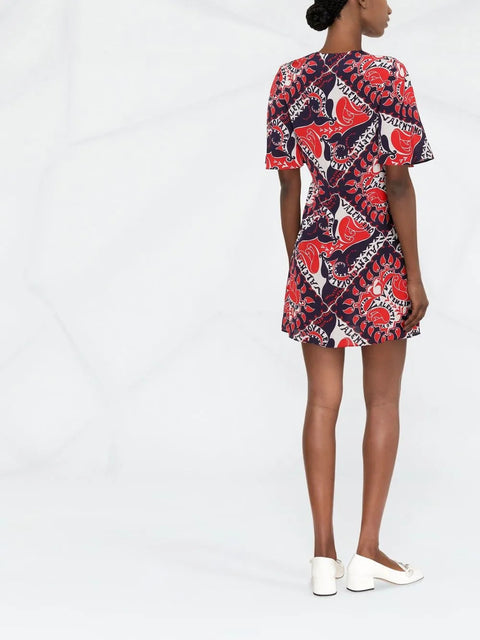 Valentino Garavani Archive Manifesto A-Line Dress