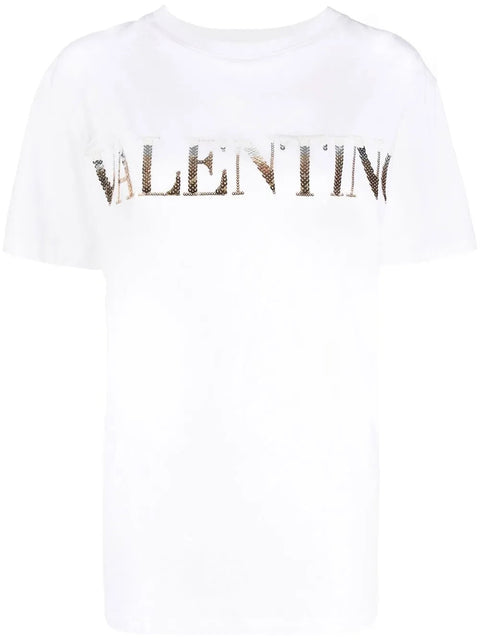 Valentino Garavani Logo-Print Cotton T-Shirt