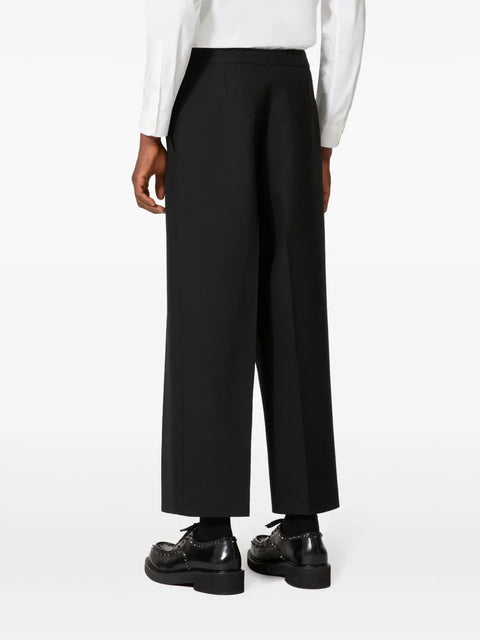 Valentino Cropped Wide-Leg Trousers