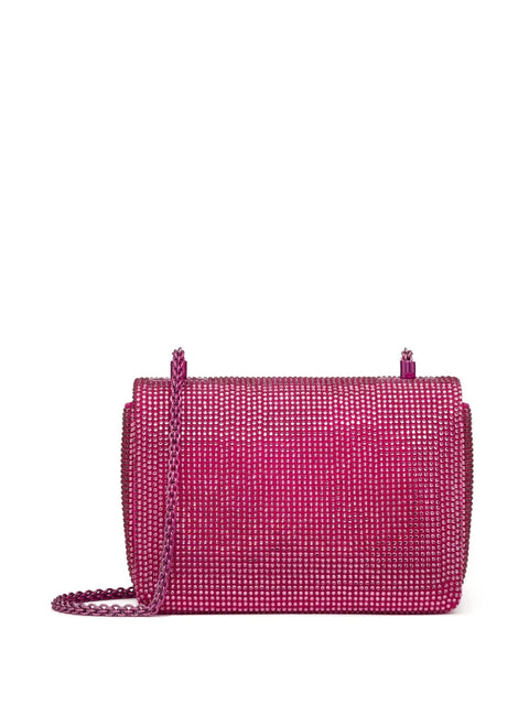 Valentino Garavani One Stud Crystal-Embellished Shoulder Bag