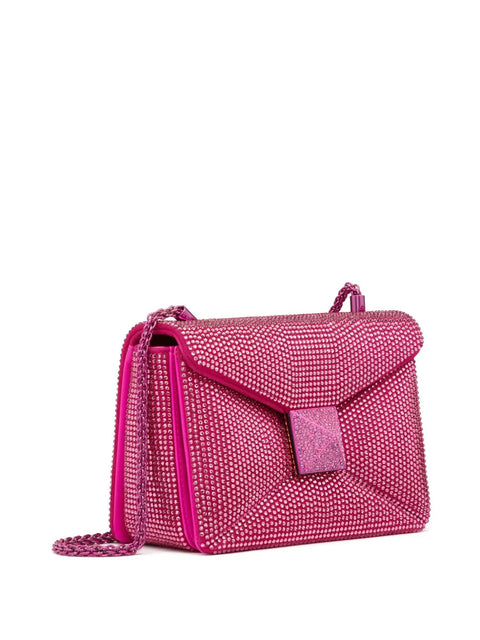 Valentino Garavani One Stud Crystal-Embellished Shoulder Bag