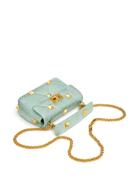 Valentino Garavani Small Roman Stud Embellished Shoulder Bag