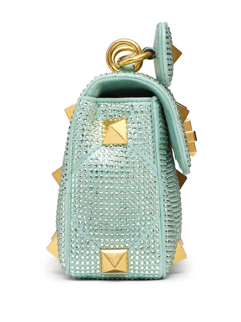 Valentino Garavani Small Roman Stud Embellished Shoulder Bag