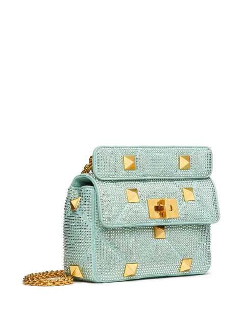 Valentino Garavani Small Roman Stud Embellished Shoulder Bag