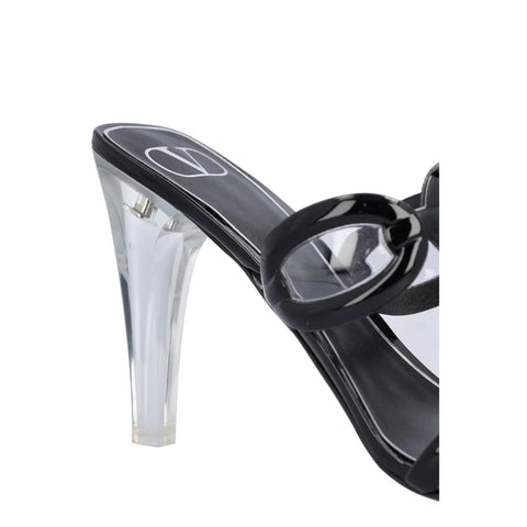 Valentino Garavani Chain Transparent-Heel Sandals