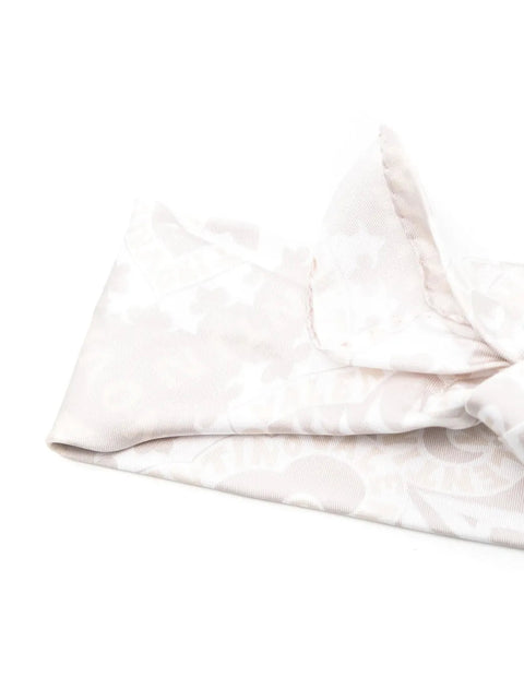 Valentino Garavani Logo-Embroidered Silk Hair Band