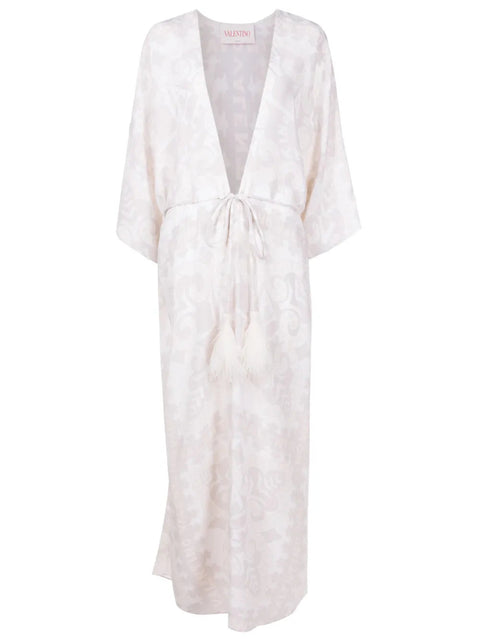 Valentino Garavani Geometric-Print Beach Cover-Up