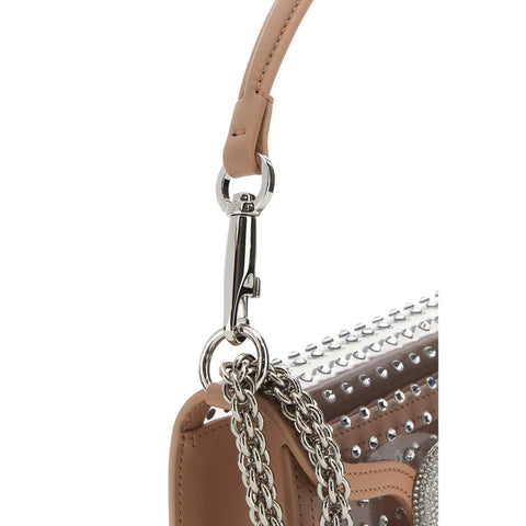 Valentino Garavani Locò Crystal-Embellished Shoulder Bag