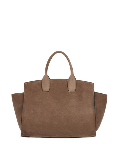Ferragamo Large Studio Suede Tote Bag