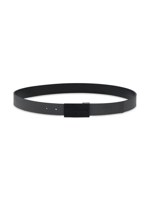 Ferragamo Logo-Engraved Buckle Leather Belt