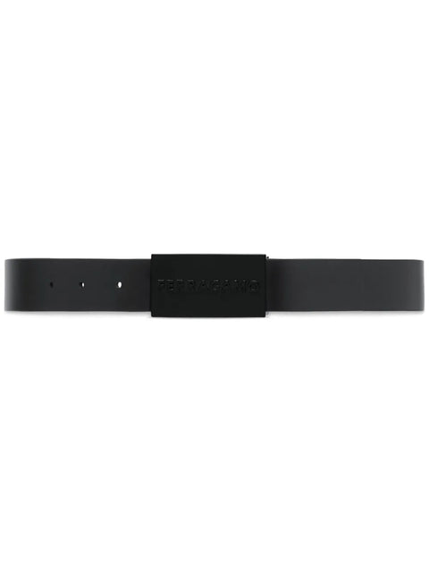 Ferragamo Logo-Engraved Buckle Leather Belt