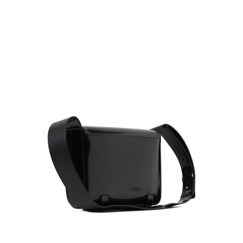 Ferragamo Patent-Leather Clasp Shoulder Bag