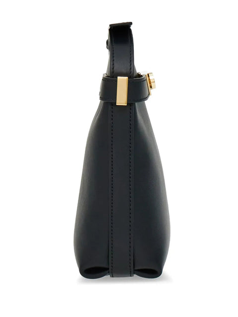 Ferragamo Hug Gancini-Plaque Leather Phone Holder