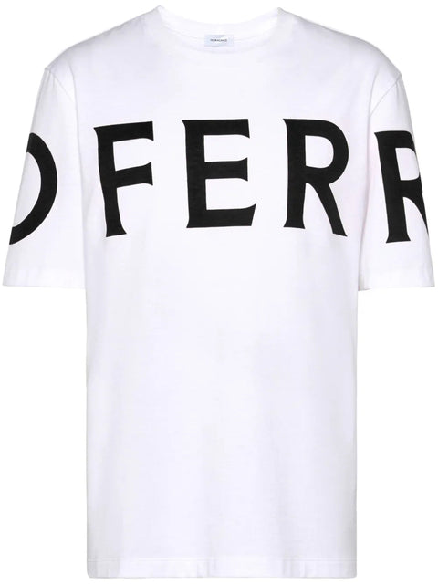 Ferragamo Logo-Print Cotton T-Shirt