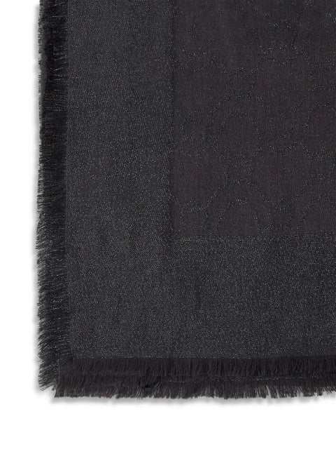 Ferragamo Jacquard Fringed Scarf