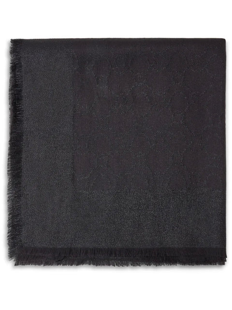 Ferragamo Jacquard Fringed Scarf