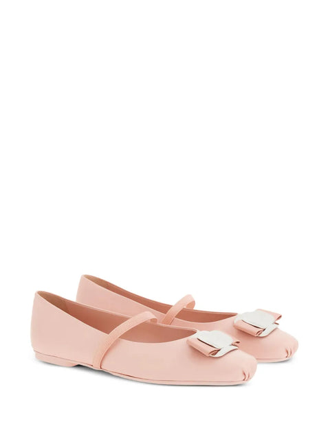 Ferragamo New Vara Flat Ballerina Shoes