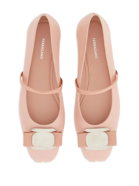 Ferragamo New Vara Flat Ballerina Shoes