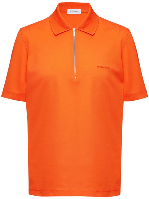 Ferragamo Half-Zip Polo Top