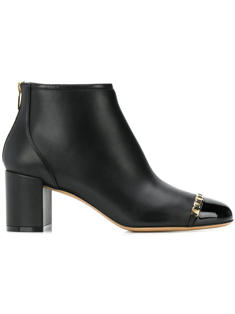 Ferragamo 95Mm Vara Chain Boots