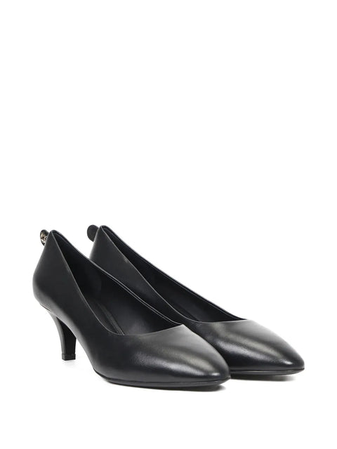 Ferragamo Leather Kitten-Heel Pumps