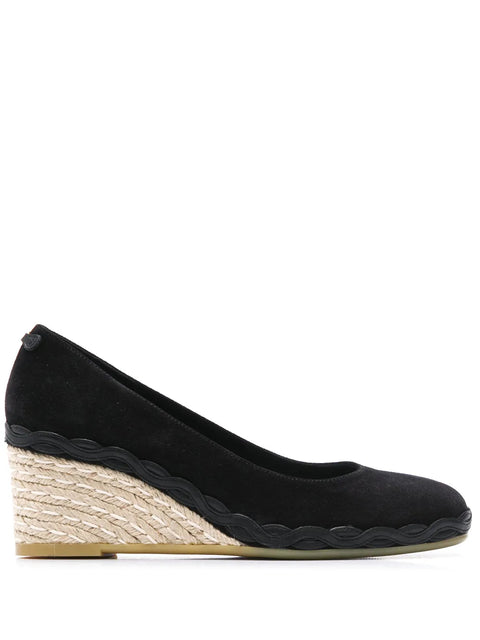 Ferragamo Capraia Espadrille Wedge Pumps