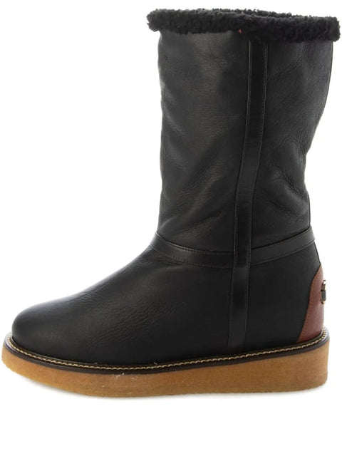 Ferragamo Shearling-Trim Boots