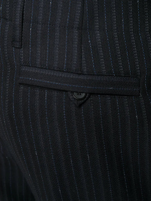 Ferragamo Pinstriped Straight-Leg Trousers