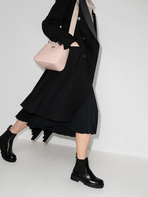 Ferragamo Gancini Logo Detail Chelsea Boots