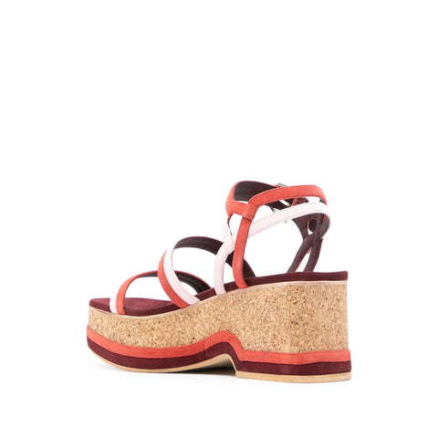 Ferragamo 75Mm Mysen Wedge Sandals