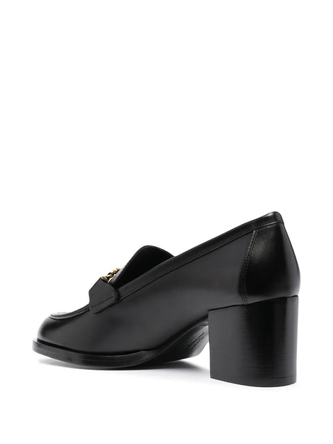 Ferragamo 70Mm Gancini Block-Heel Loafers