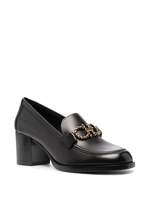 Ferragamo 70Mm Gancini Block-Heel Loafers