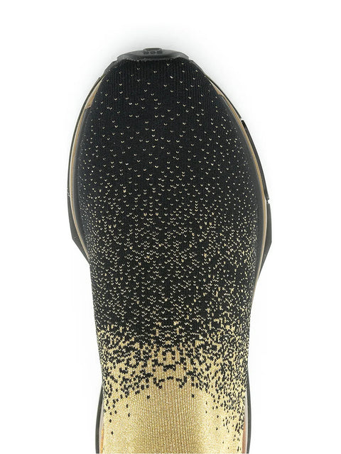 Ferragamo Metallic Sock Sneakers