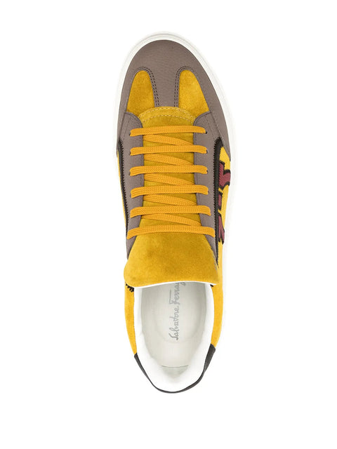 Ferragamo Gancini Colour-Block Sneakers