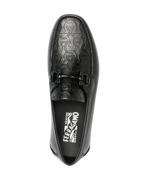 Ferragamo Gancini-Logo Loafers