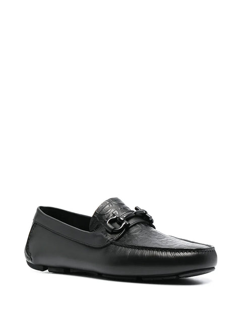 Ferragamo Gancini-Logo Loafers