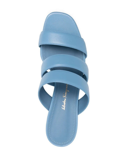 Ferragamo 70Mm Sculpted-Heel Sandals