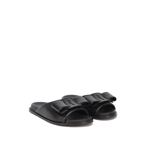 Ferragamo Vara Bow Flat Sandals