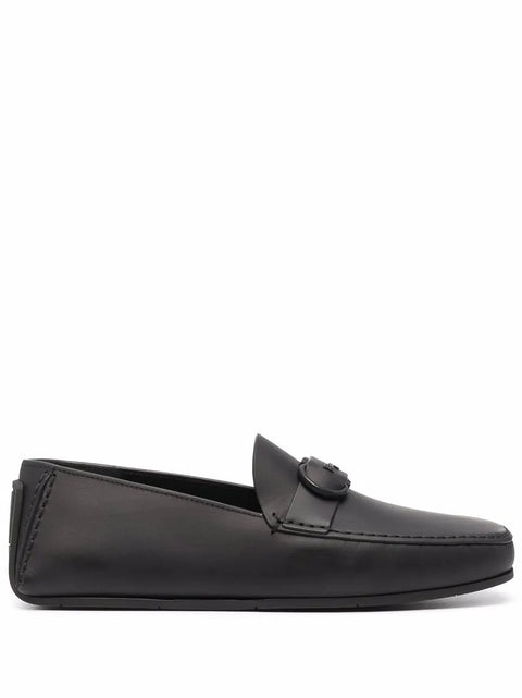 Ferragamo Gancini Leather Loafers