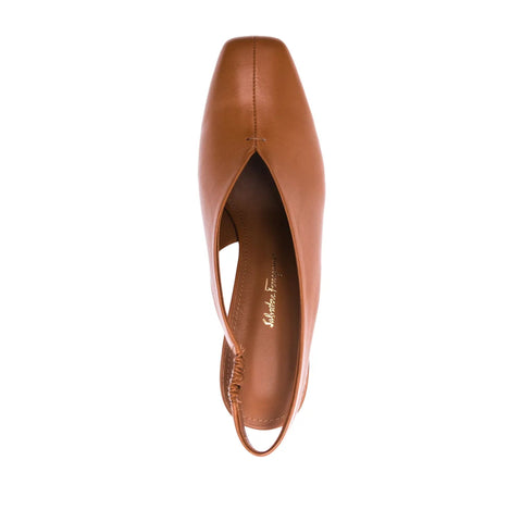 Ferragamo 85Mm Sloane Chunky-Heel Pumps