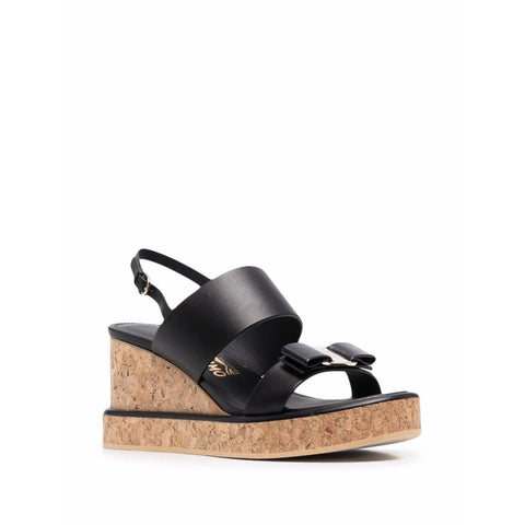Ferragamo 55Mm Vara Bow Wedge Sandals
